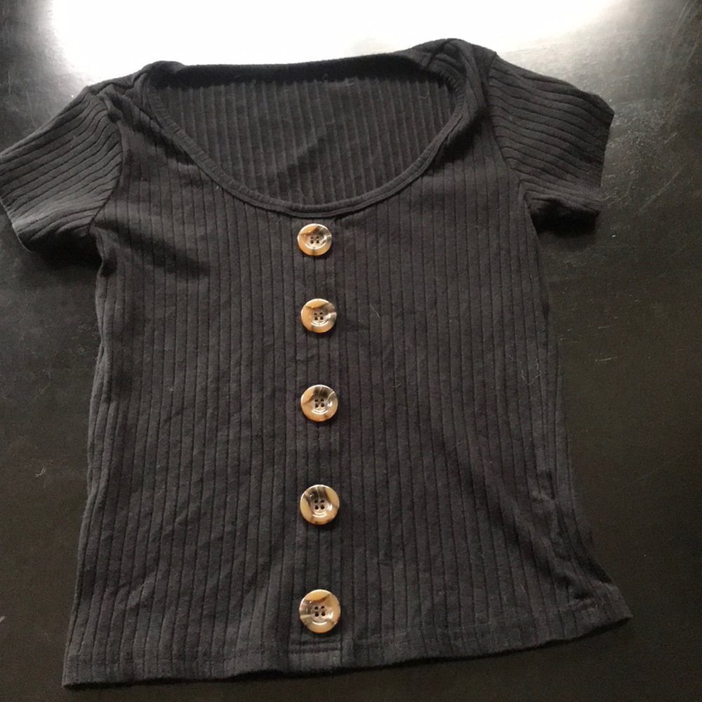 Black button shirt